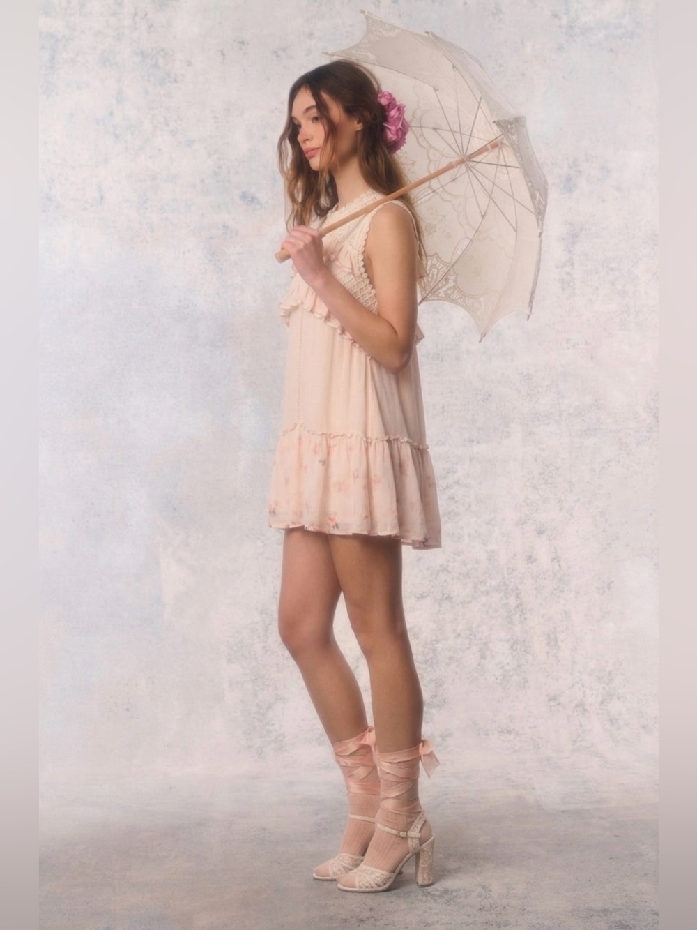POL ruffled tunic /mini dress - Picture 2 of 11
